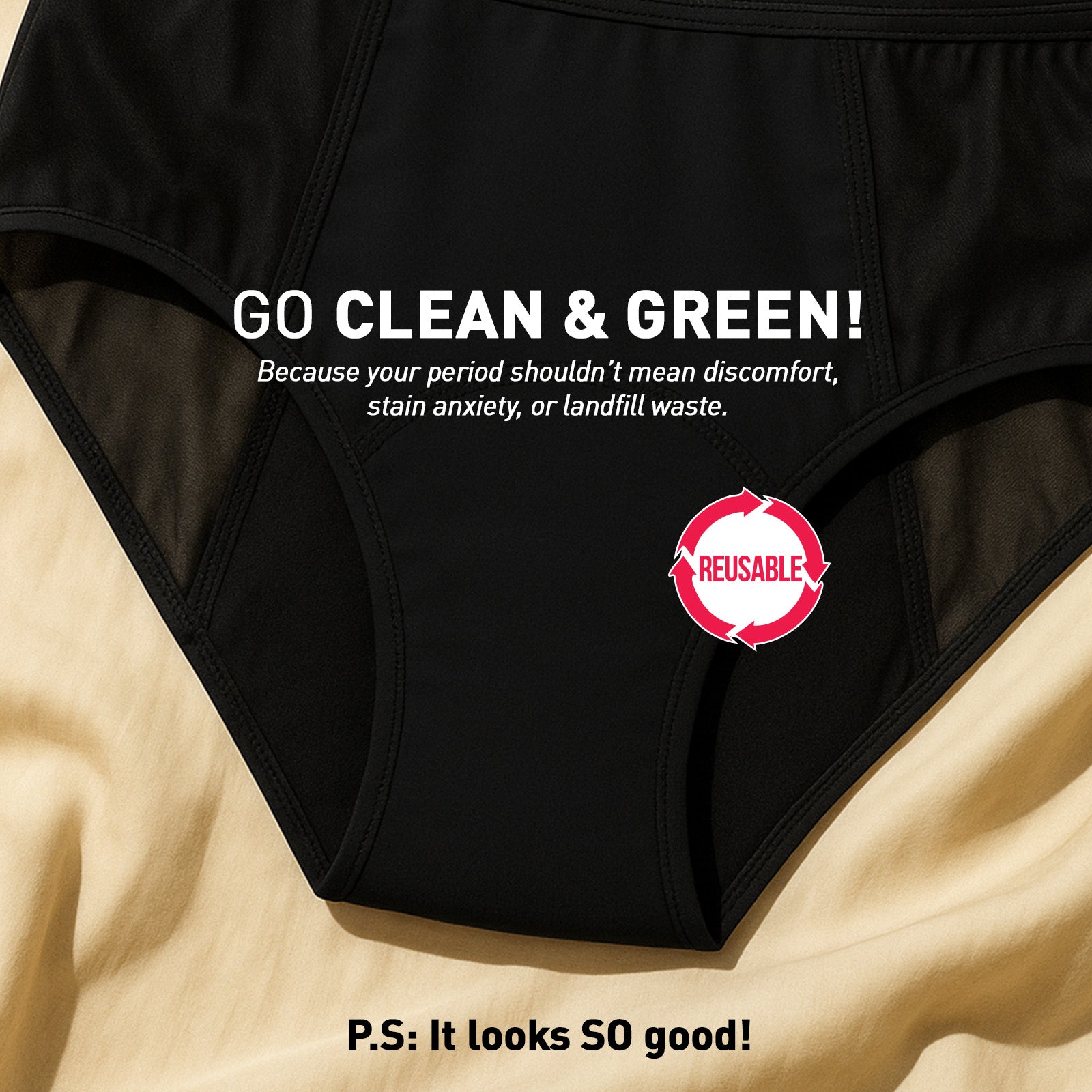 Reusable Period Panty | Cramp Relief Patches Combo