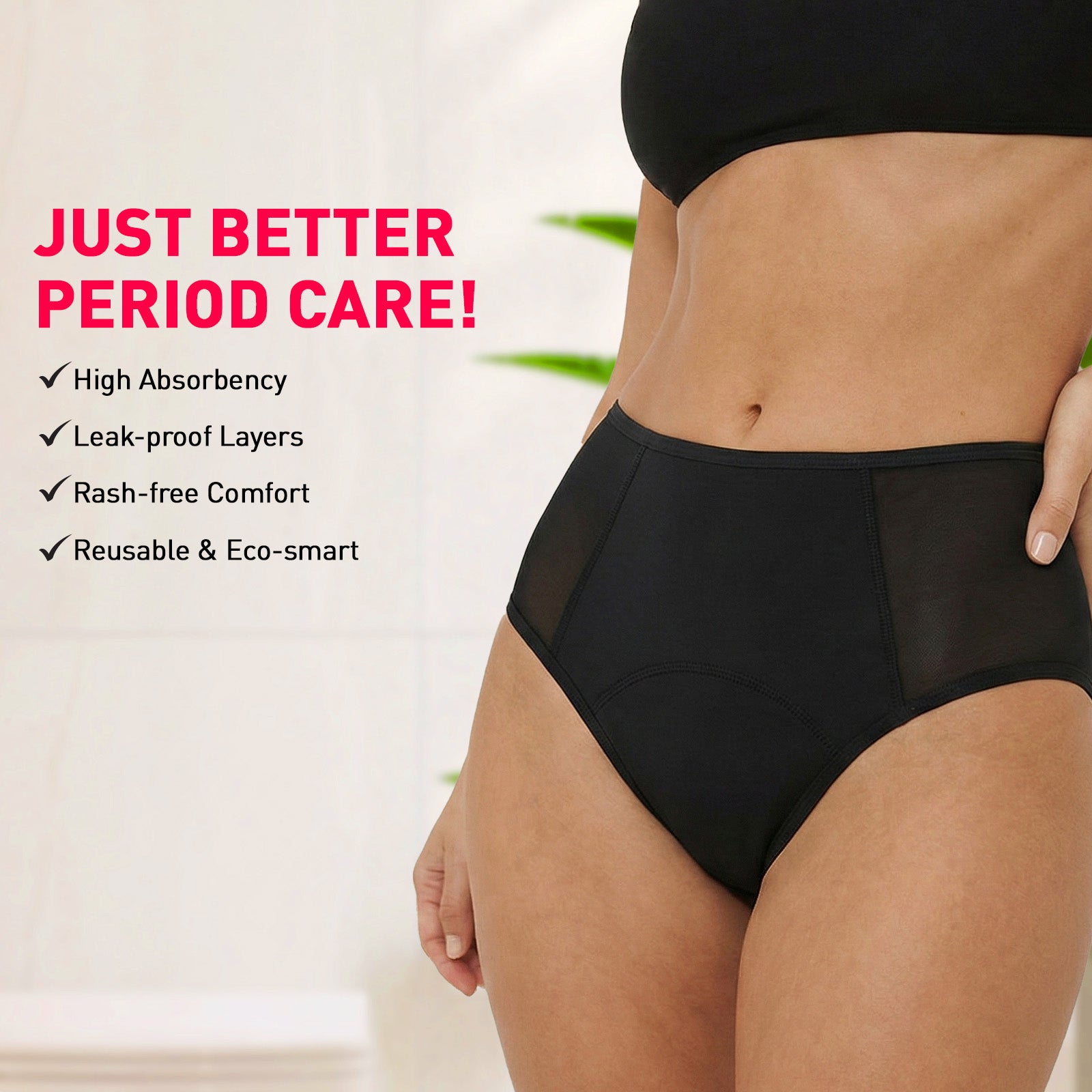 Reusable Period Panty | Cramp Relief Patches Combo