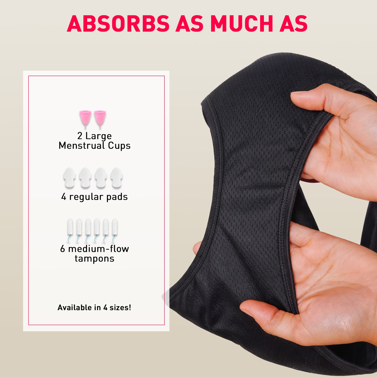 Reusable Period Panty | Cramp Relief Patches Combo