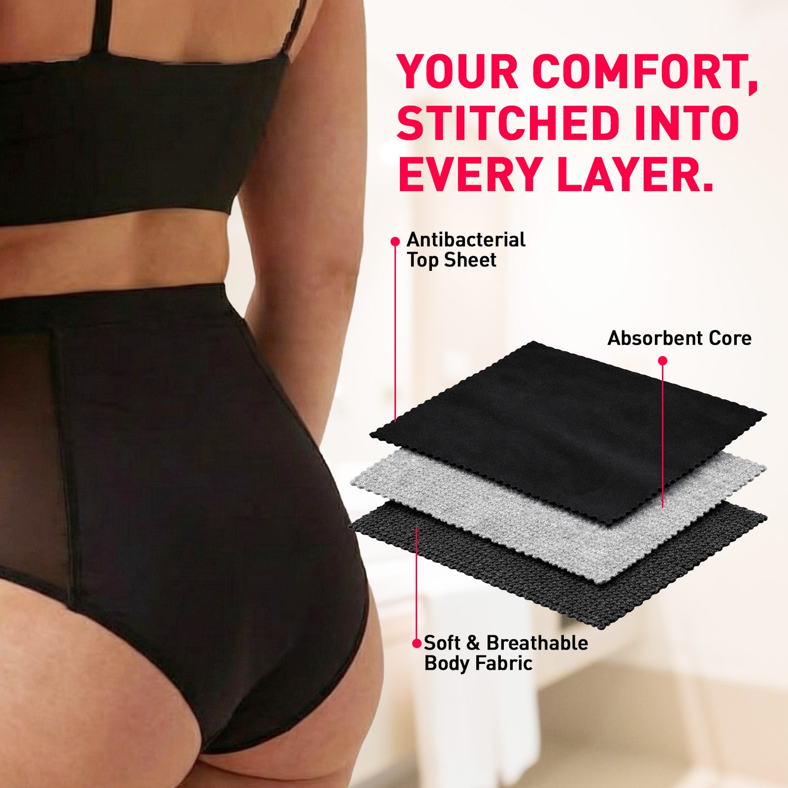 Reusable Period Panty | Cramp Relief Patches Combo