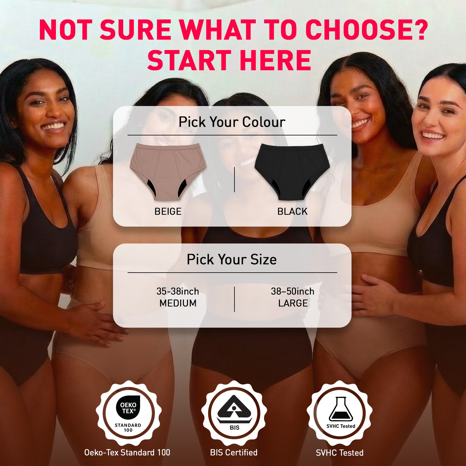 Product selection guide for women&