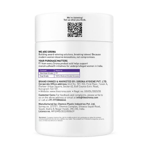 Menstrual Cup with Microwaveable Sterilizer