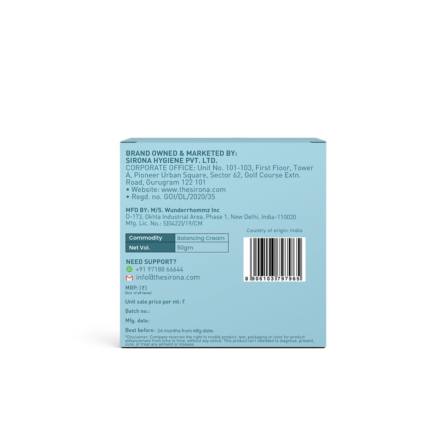 Skin Balancing Cream