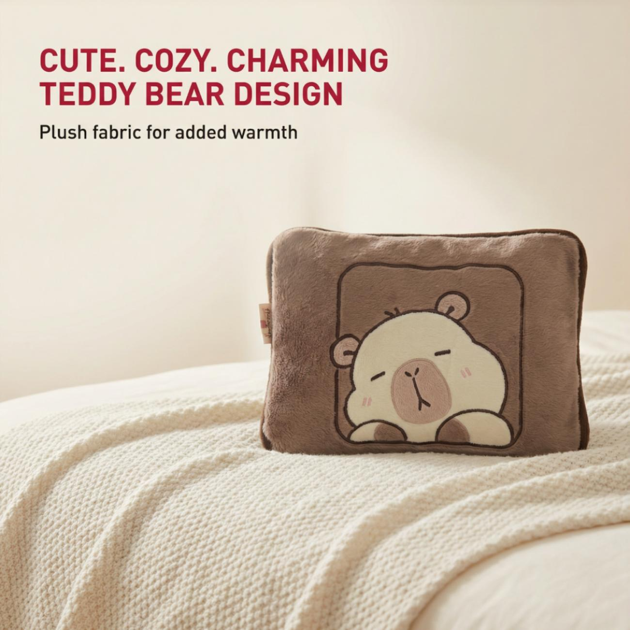 Cute Teddy Electric Hot Water Bag for Period Pain, Cramps & Relaxation