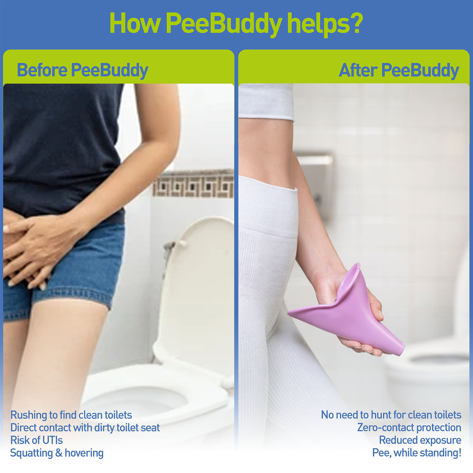 PeeBuddy Reusable Female Urination Device (1 Pack of 1 Device)