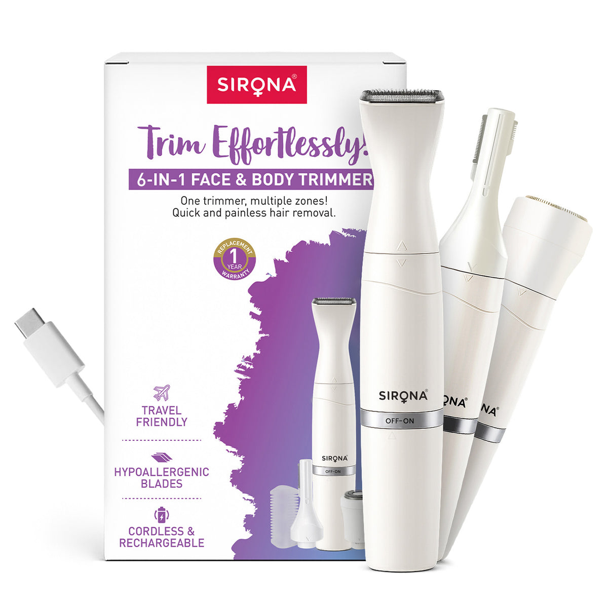 6 In 1 Electric Razor for Women