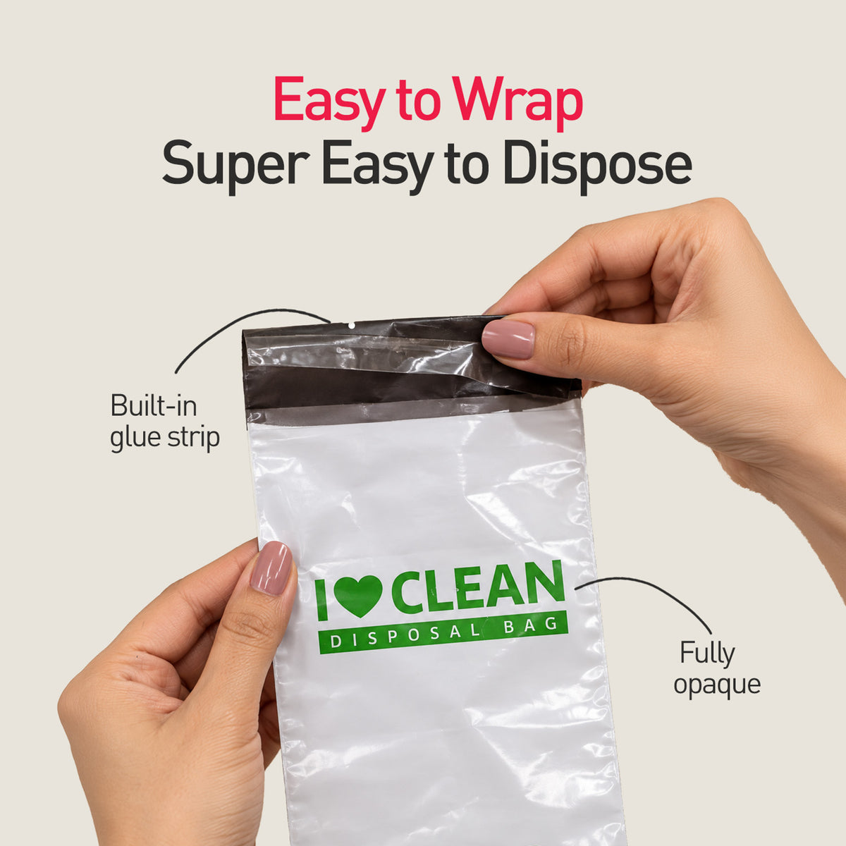 Sirona Oxo-Biodegradable Sanitary and Diaper Disposal Bags, Leak-Proof & Tamper-Proof (Pack of 75 Bags)