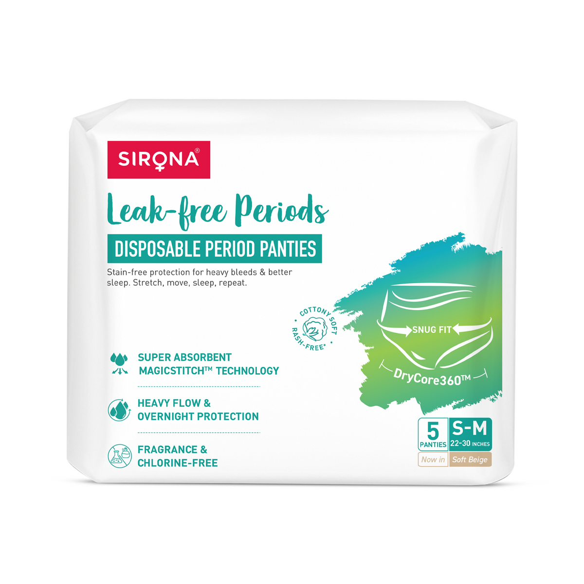 Disposable Period Panties for Women (Pack of 5 Panties)