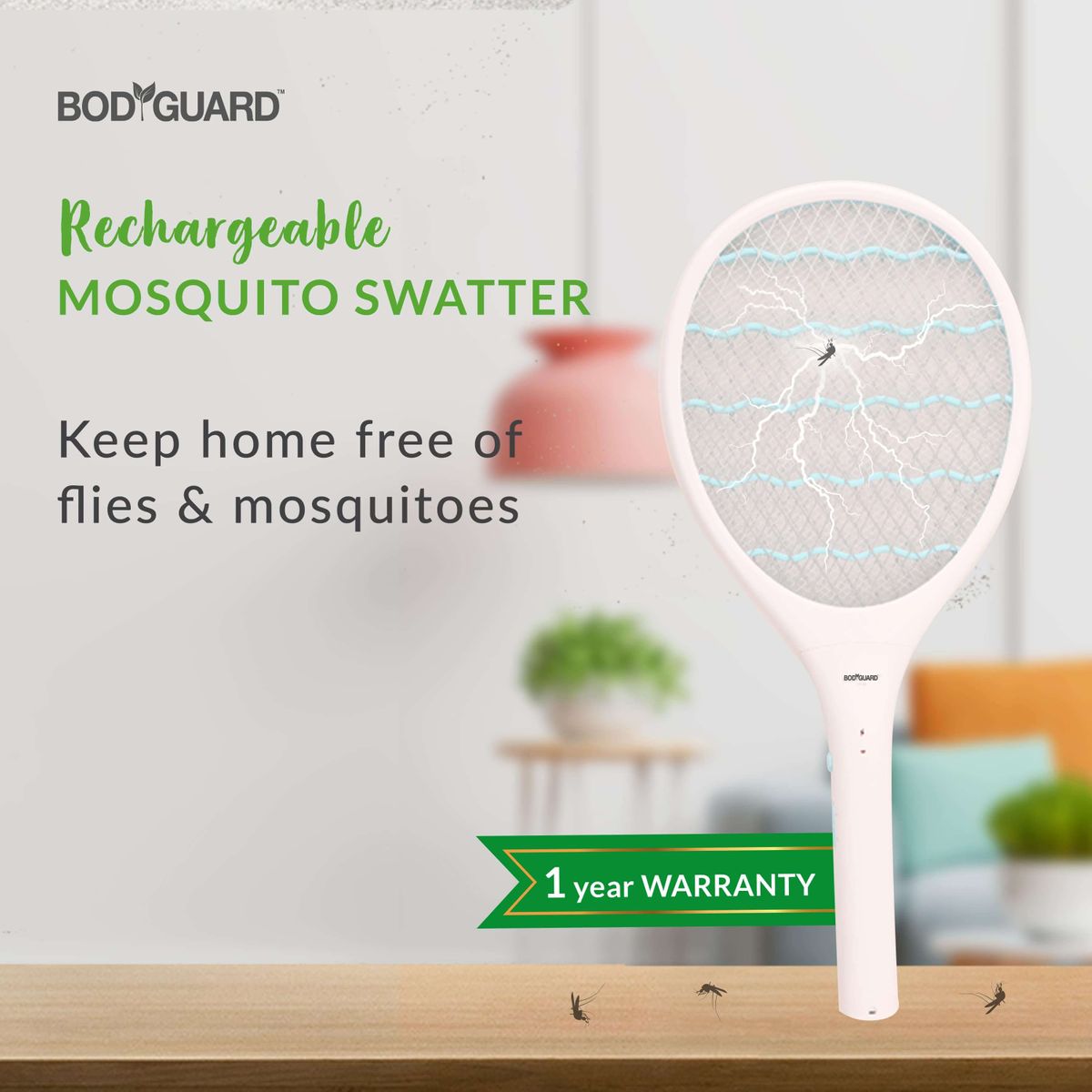 Bodyguard Rechargeable Mosquito Swatter