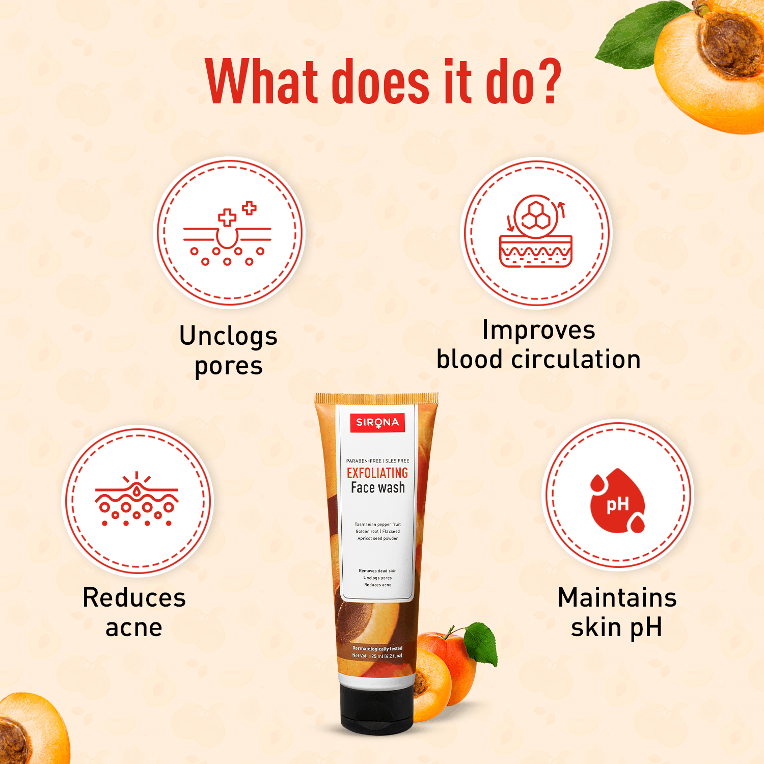 Exfoliating Face Wash (1 Pack of 125 ml)