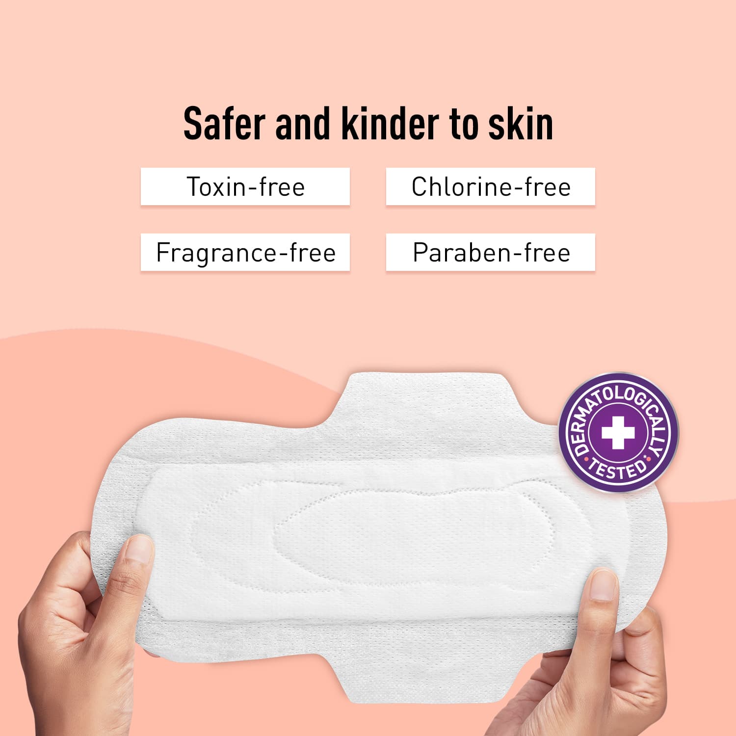 100% Rash Free Sanitary Pads for Women (XL) | 4 Pads For Heavy Flow, Cottony Soft Top Sheet, Leakproof, Toxin Free Napkin