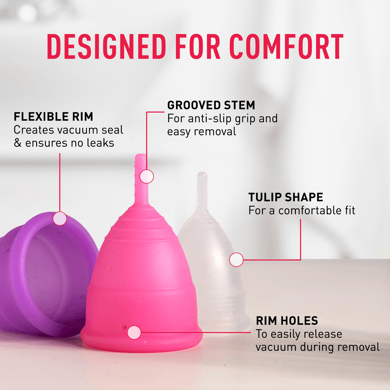 Sirona Reusable Menstrual Cup with Pouch