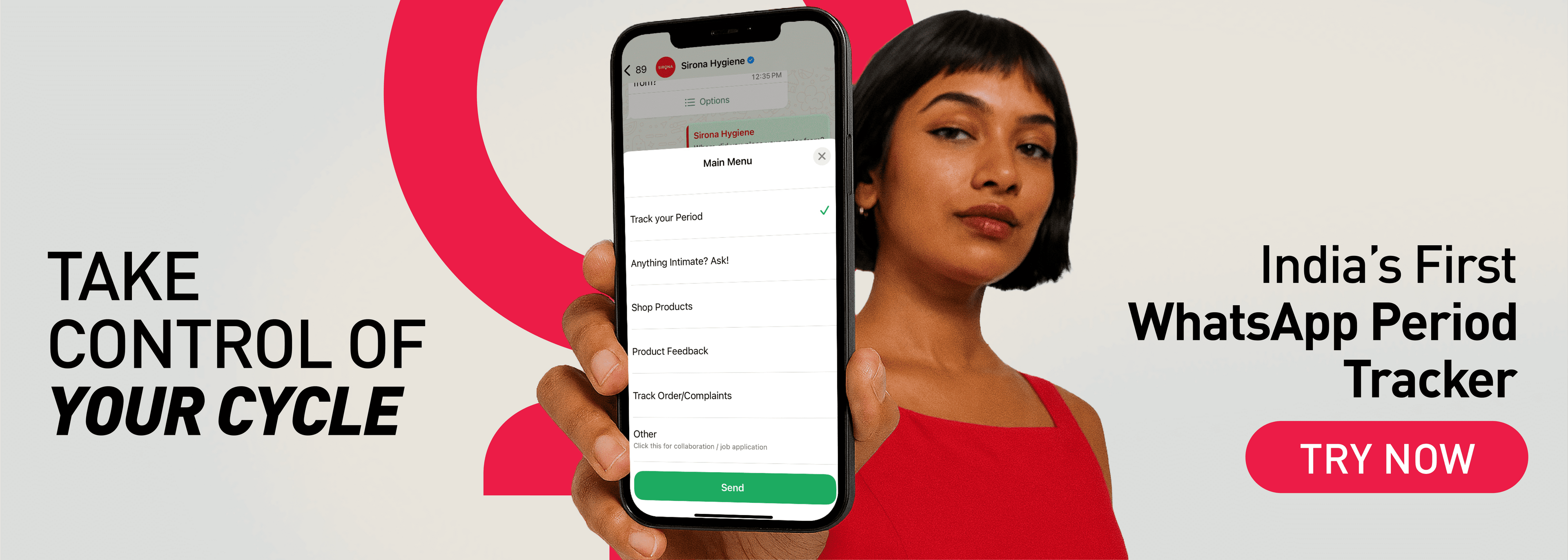 Track Periods on WhatsApp
