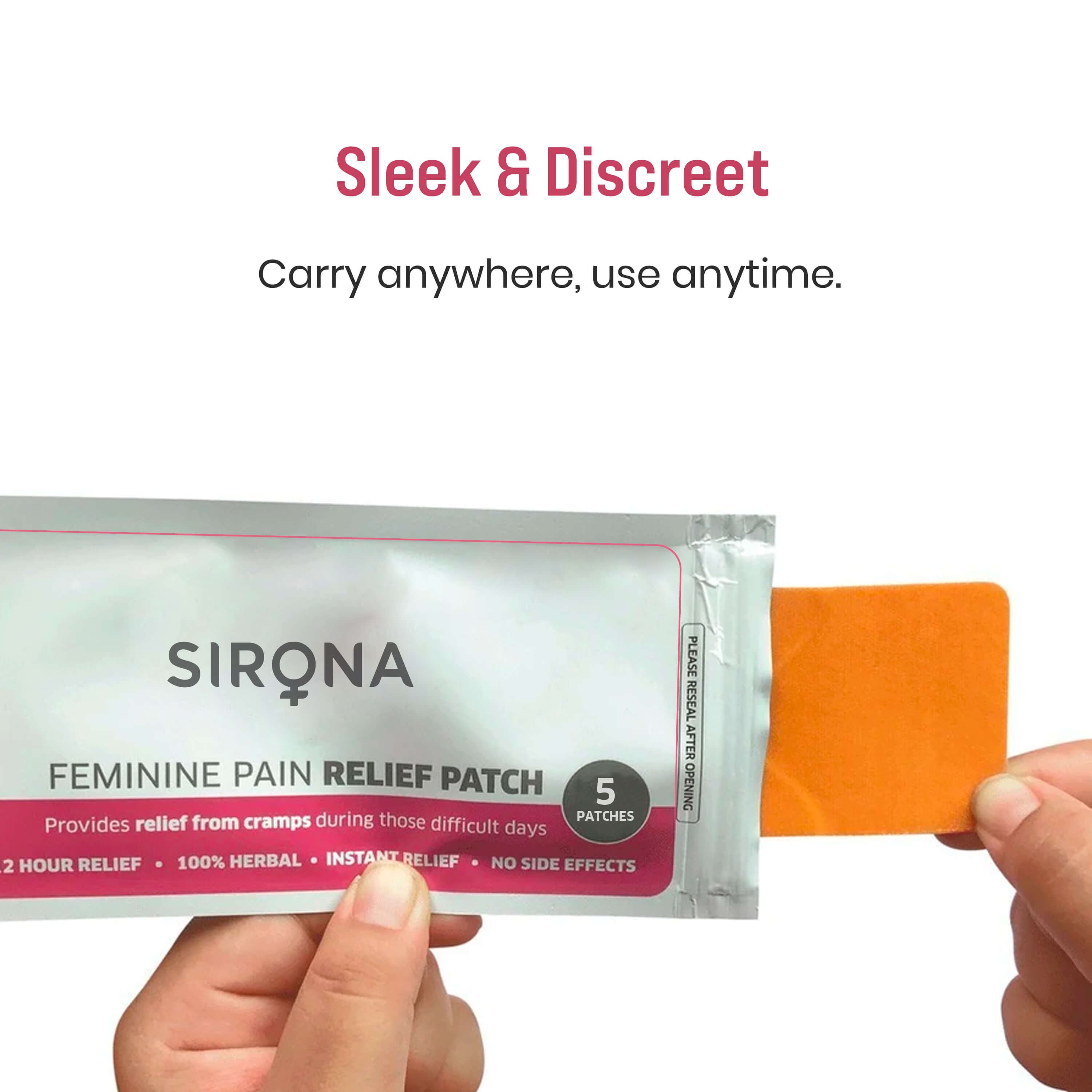 Sirona Period Pain Relief Patches