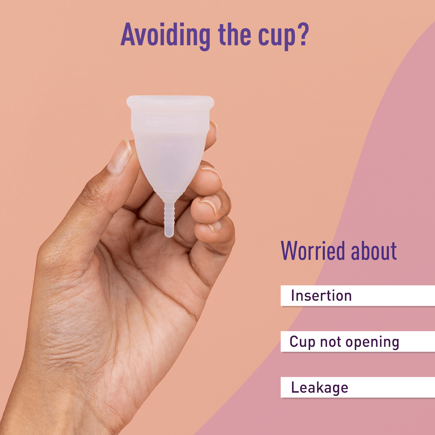 Reusable Menstrual Cup Applicator with Strawberry Lube
