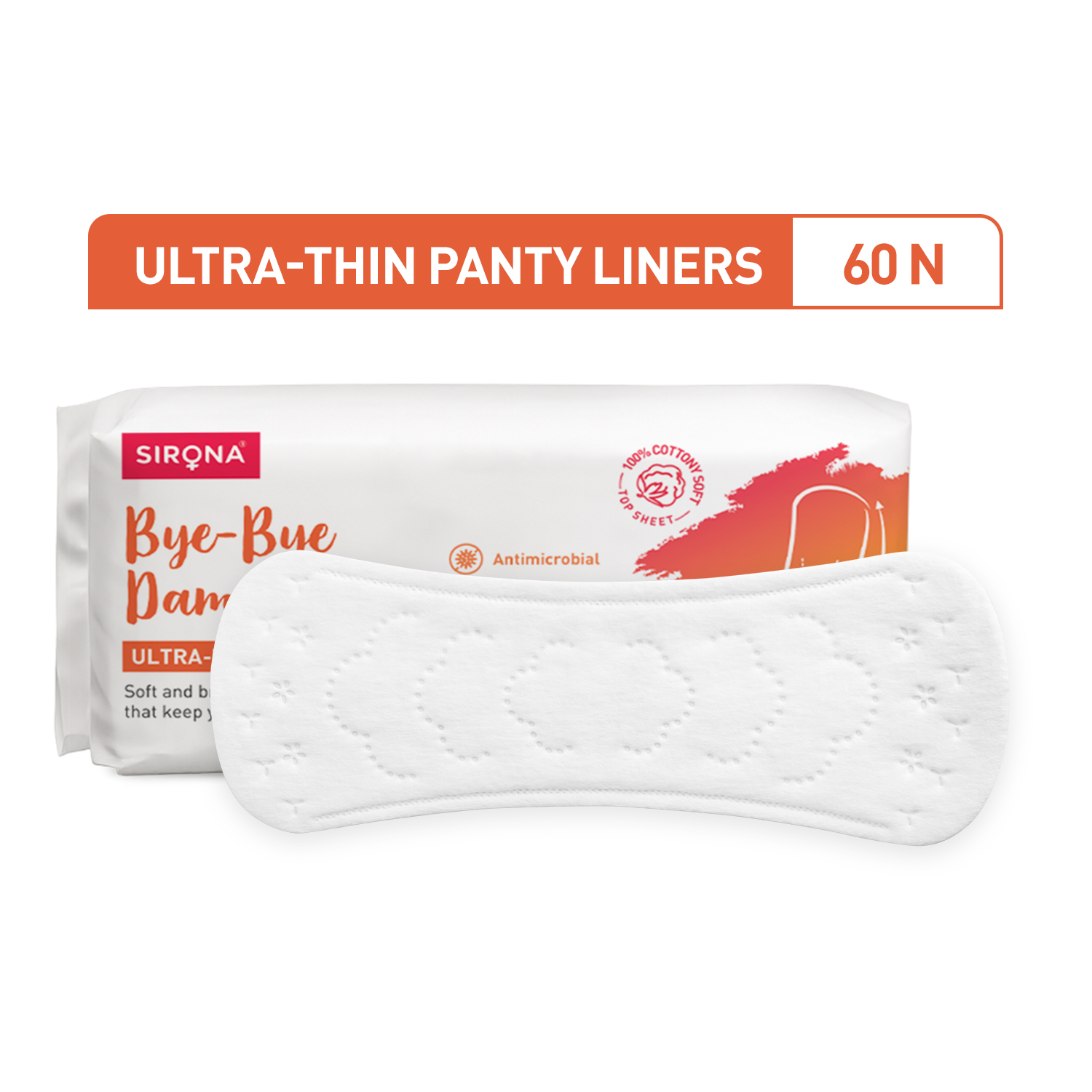 Dry Comfort Panty Liners (Pack of 60 Liners)