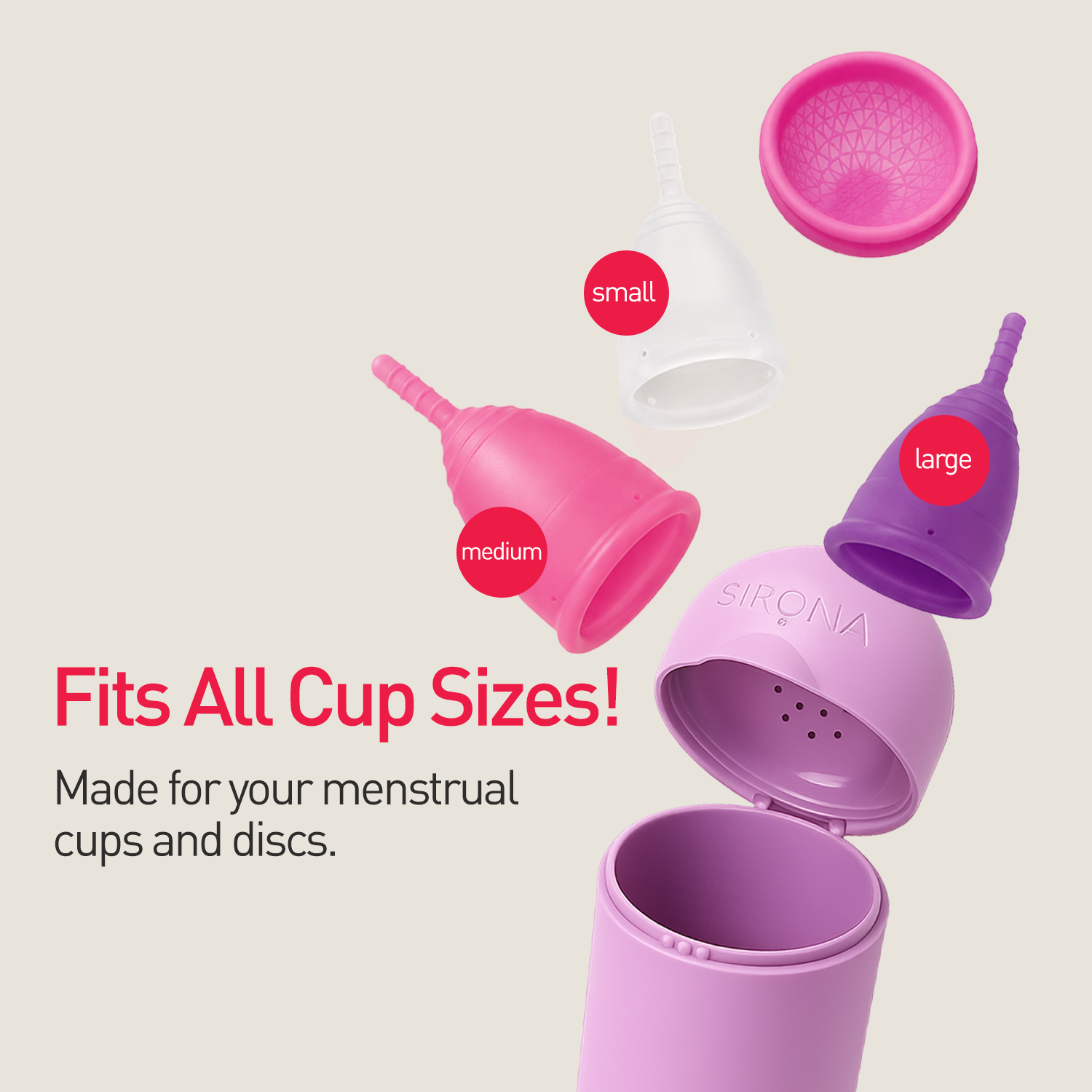 Portable and Microwavable Menstrual Cup Sterilizer