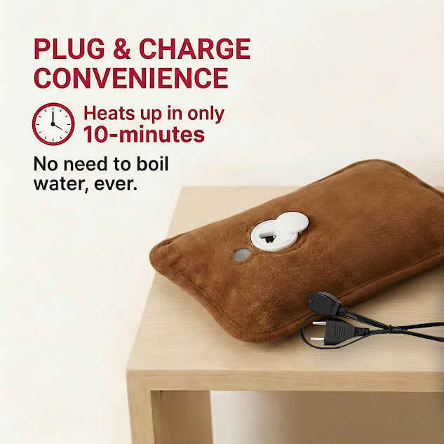 Cute Teddy Electric Hot Water Bag for Period Pain, Cramps & Relaxation