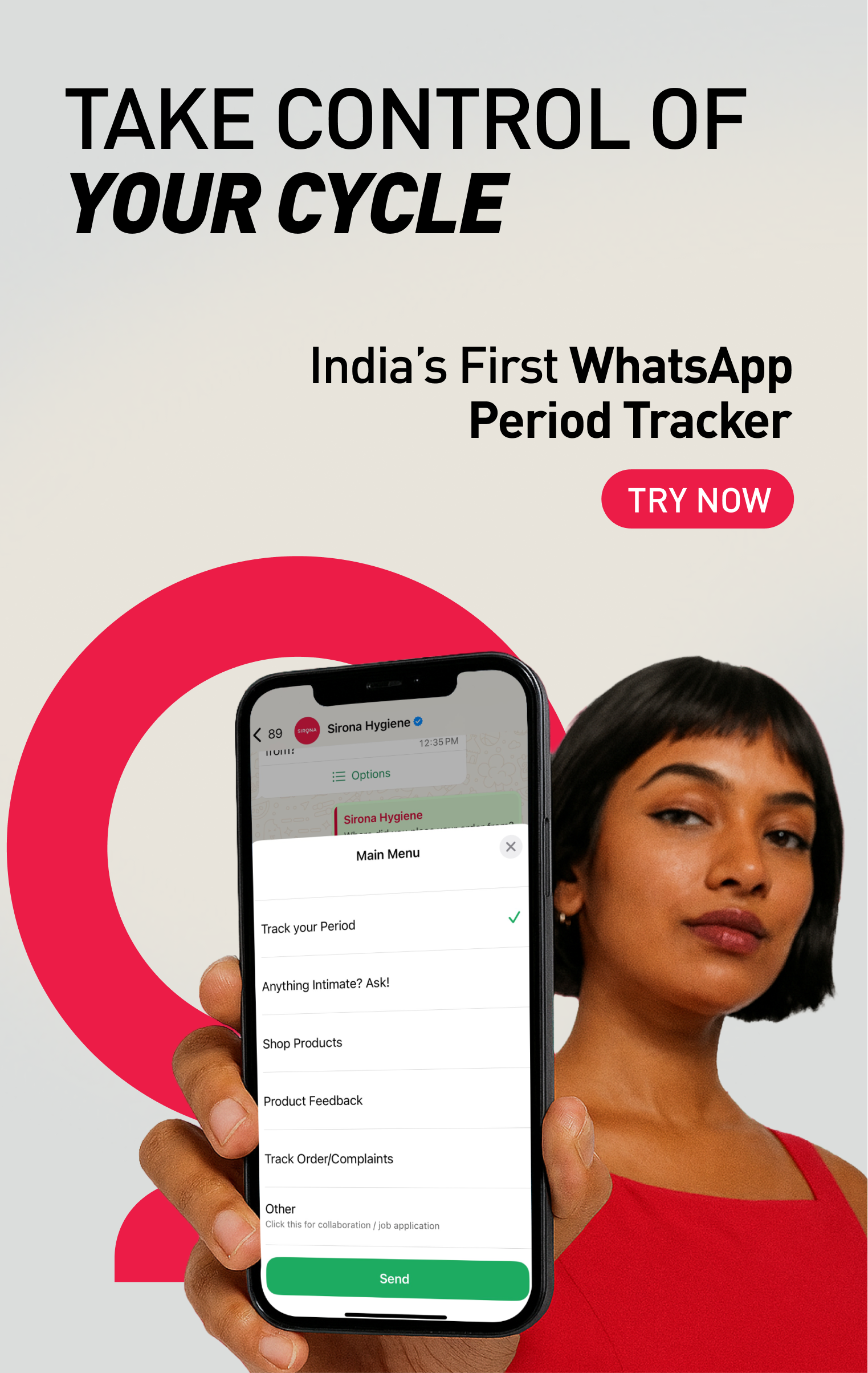 Track Periods on WhatsApp