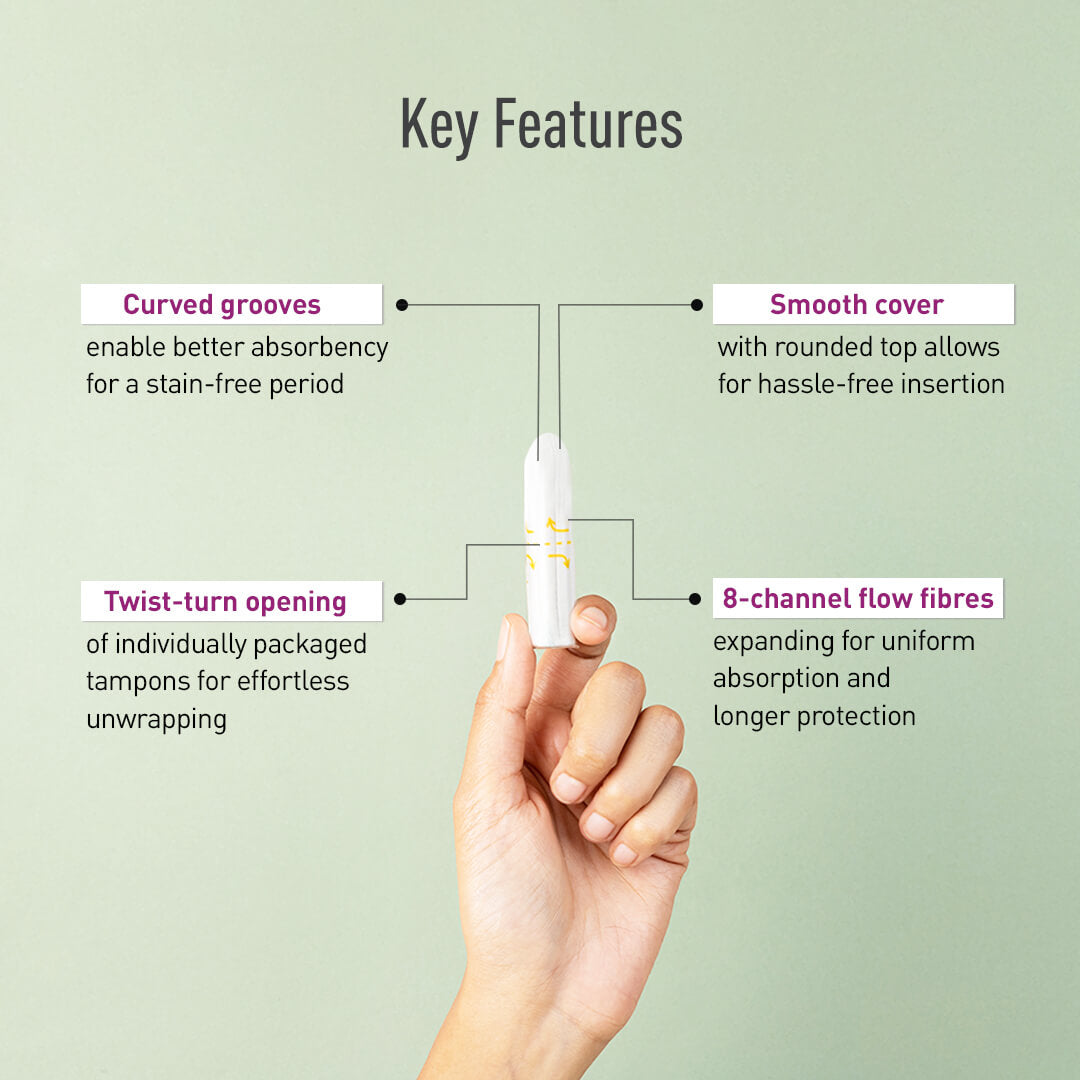 Sirona FDA Approved Natural Biodegradable Tampons - For Regular Flow | Made in Europe | Safe to use | Highly Absorbent | Ultra Soft