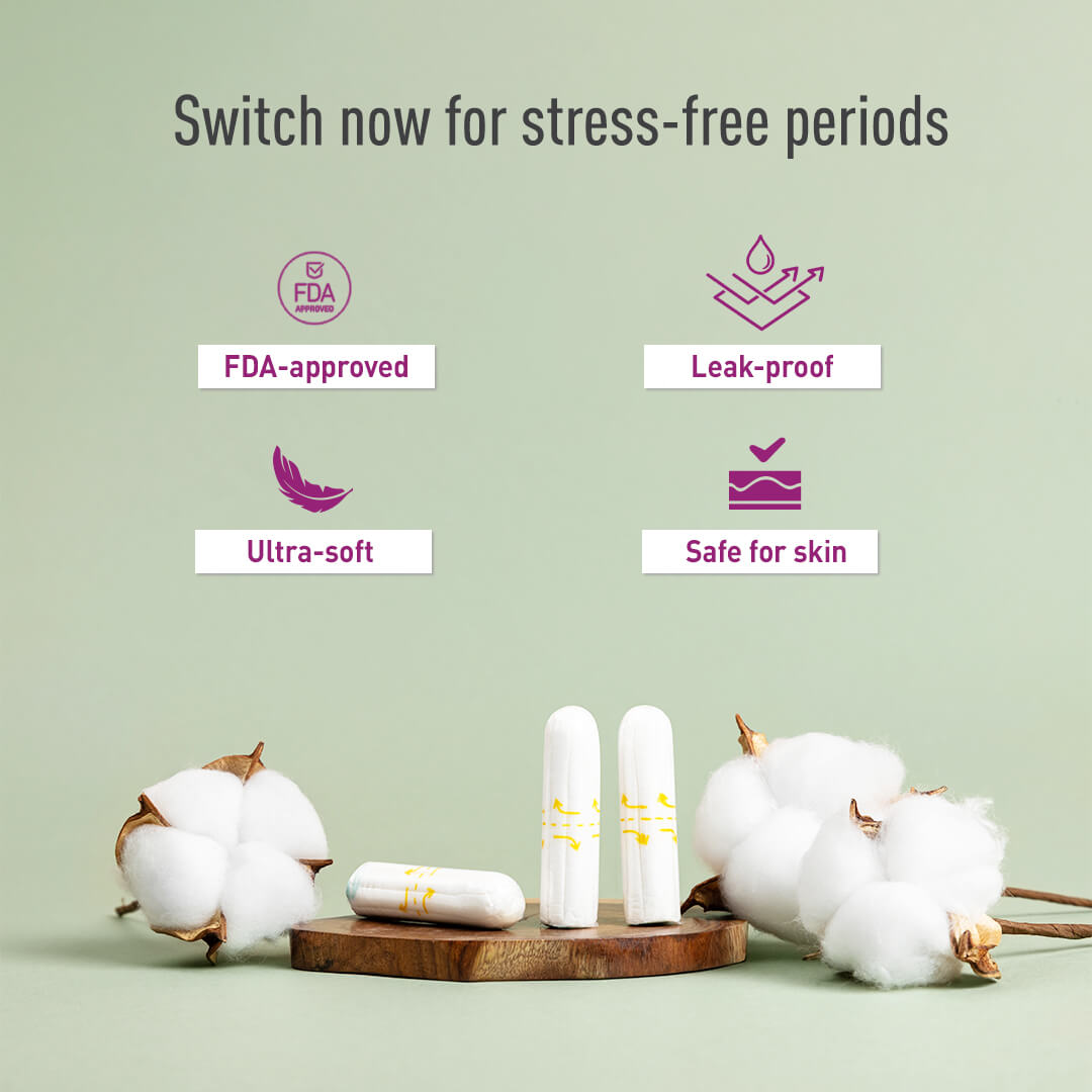 Sirona FDA Approved Natural Biodegradable Tampons - For Regular Flow | Made in Europe | Safe to use | Highly Absorbent | Ultra Soft