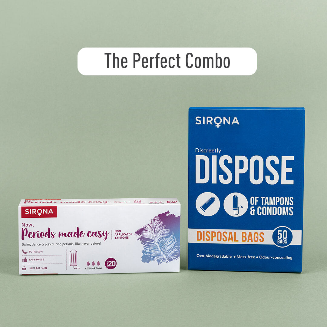 Sirona FDA Approved Natural Biodegradable Tampons - For Regular Flow | Made in Europe | Safe to use | Highly Absorbent | Ultra Soft