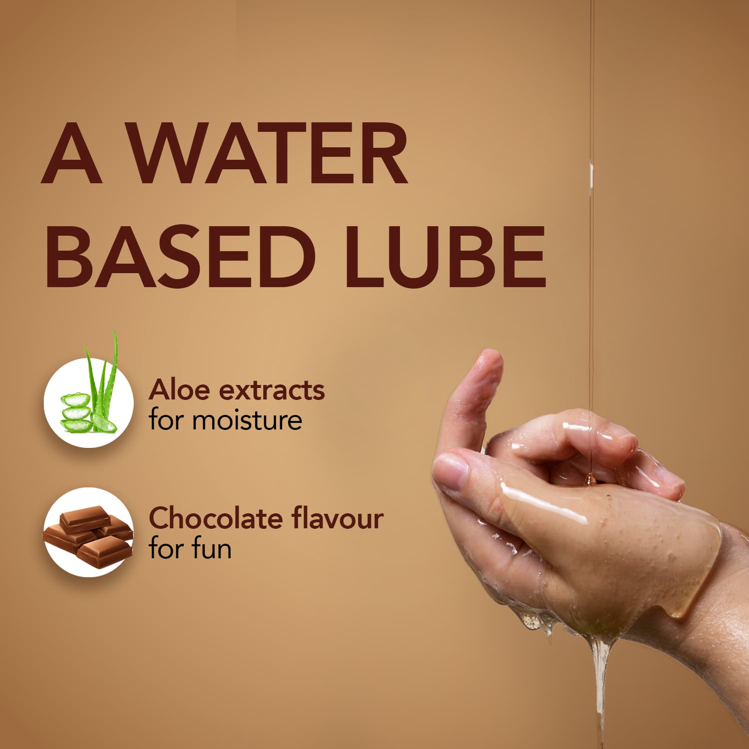 Bleu Bliss Lubricant - Chocolate Flavour | 100% Water-based Lube | Aloe Vera & Cucumber Extracts | Paraben-free | No harsh chemicals - 50ml
