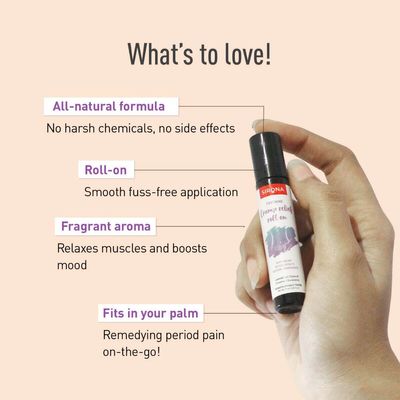 Feminine Cramp Relief Roll On for Women- 9ml