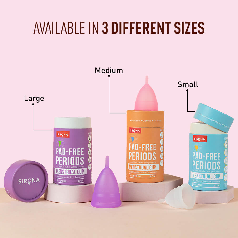 Sirona Menstrual Cup with Pouch - Duo Pack