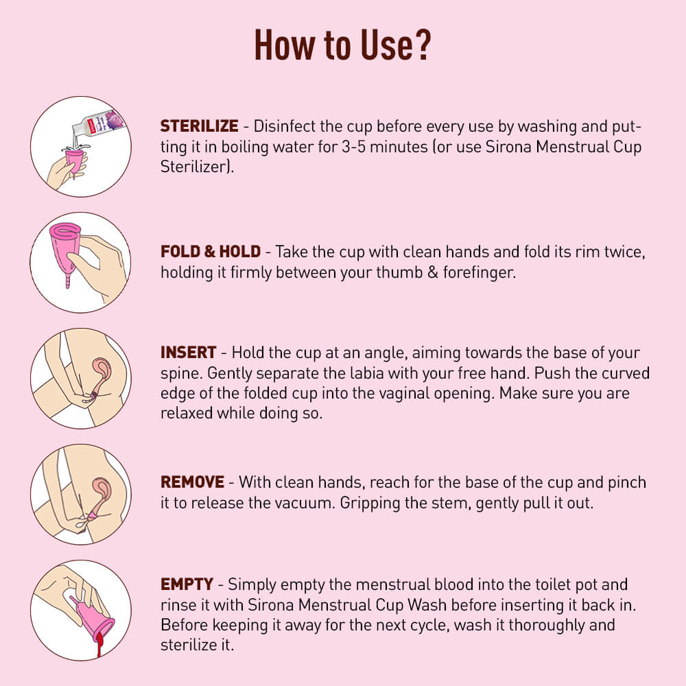 Sirona Menstrual Cup with Pouch - Duo Pack