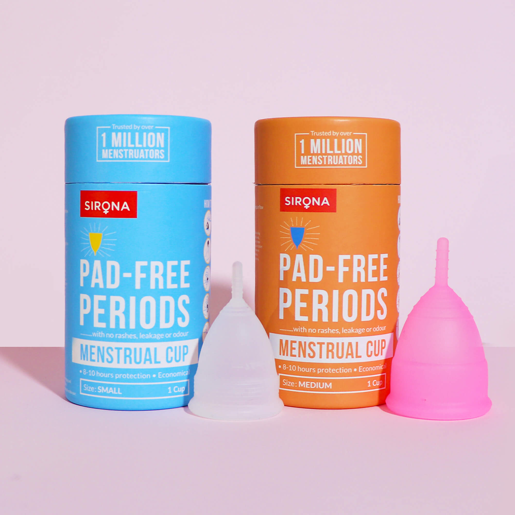 Sirona Menstrual Cup with Pouch - Duo Pack