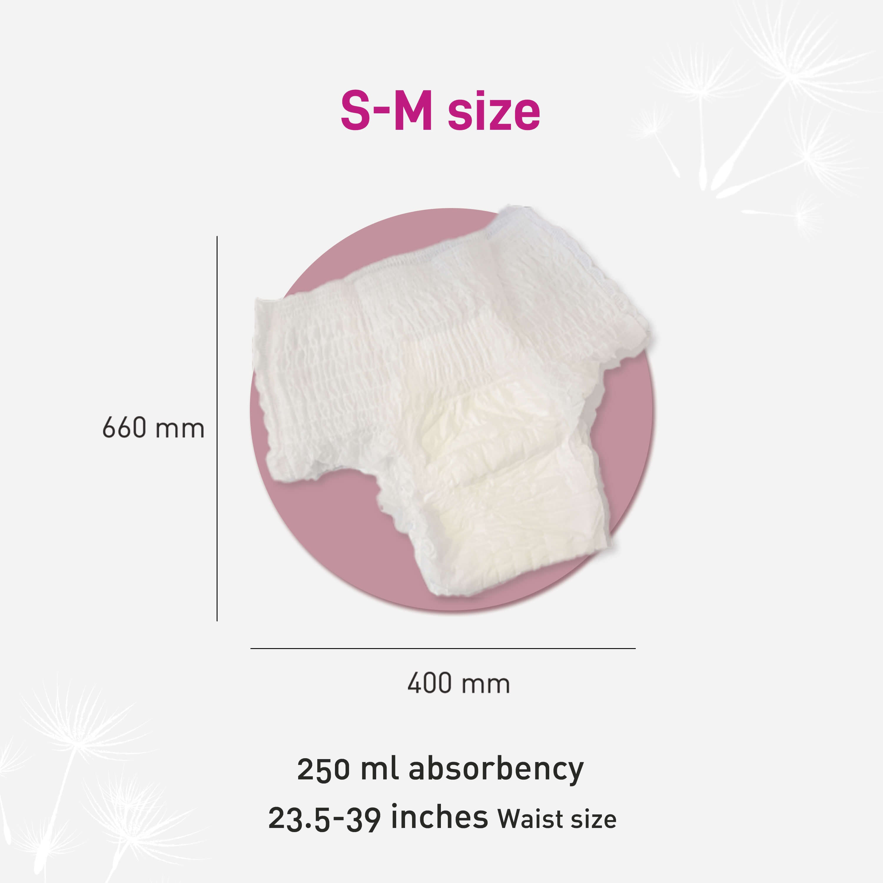 Disposable Period Panties for Women | Comfortable Fit, Super Absorbent, 360-Degree Protection, Leakproof, 12 Hour Protection - Pack of 5