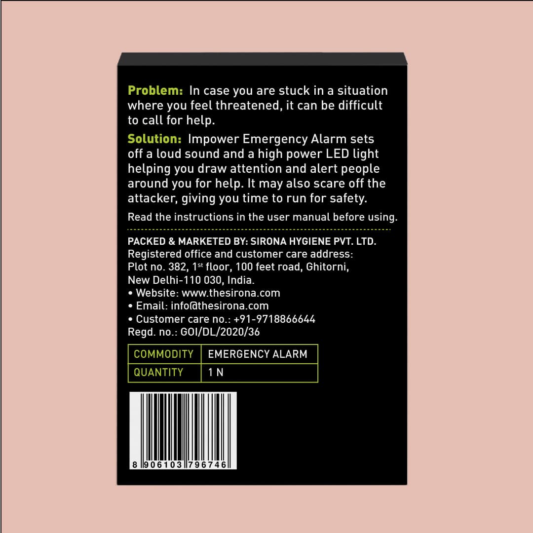 Impower Emergency Alarm (1 Pack of 1)