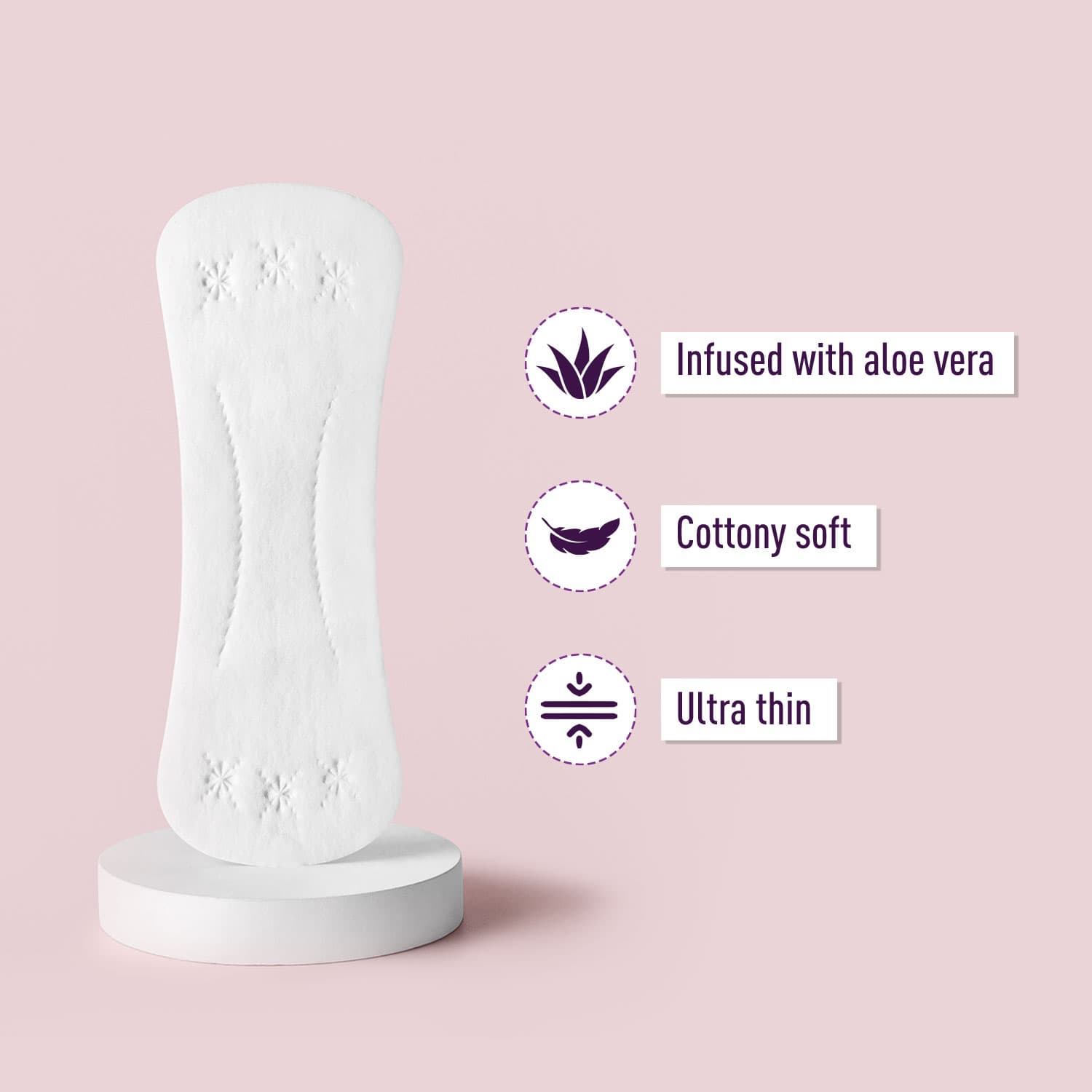 Sirona Dry Comfort Daily Use Panty Liners | Cotton Panty Liner Pads for Women, Leakproof, Toxin Free, Up to 8 Hr Protection - 4 Liners