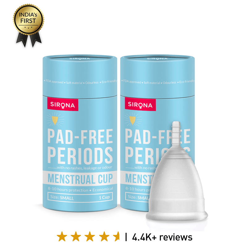Reusable Menstrual Cup Duo- Odour & Rash Free, Leakage Proof, Ultra Soft & Comfortable (Pack of 2)