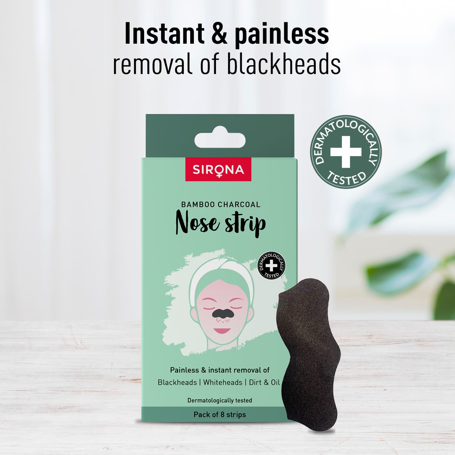 Bamboo Charcoal Nose Strips ( 1 Pack of 8 )