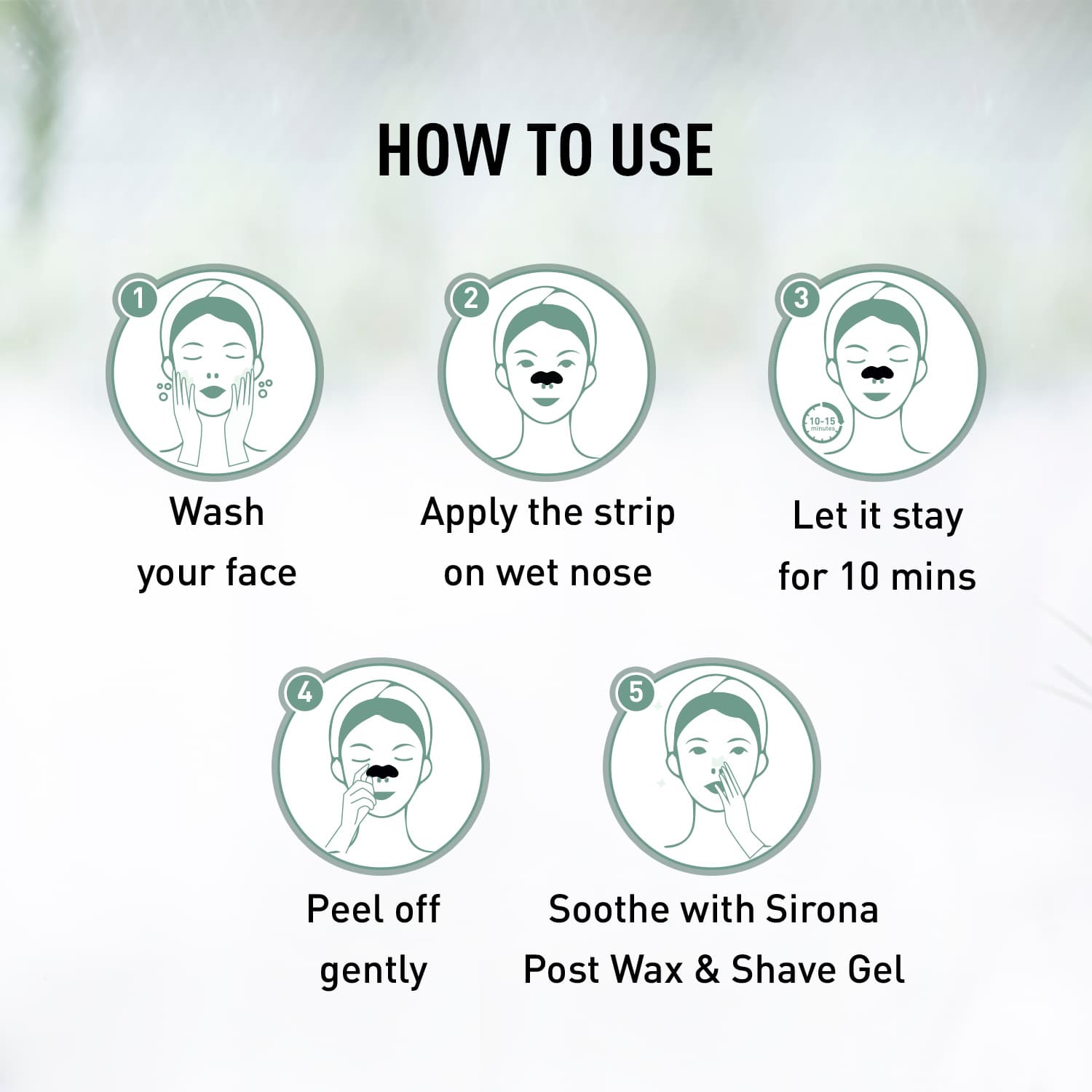 Bamboo Charcoal Nose Strips ( 1 Pack of 8 )