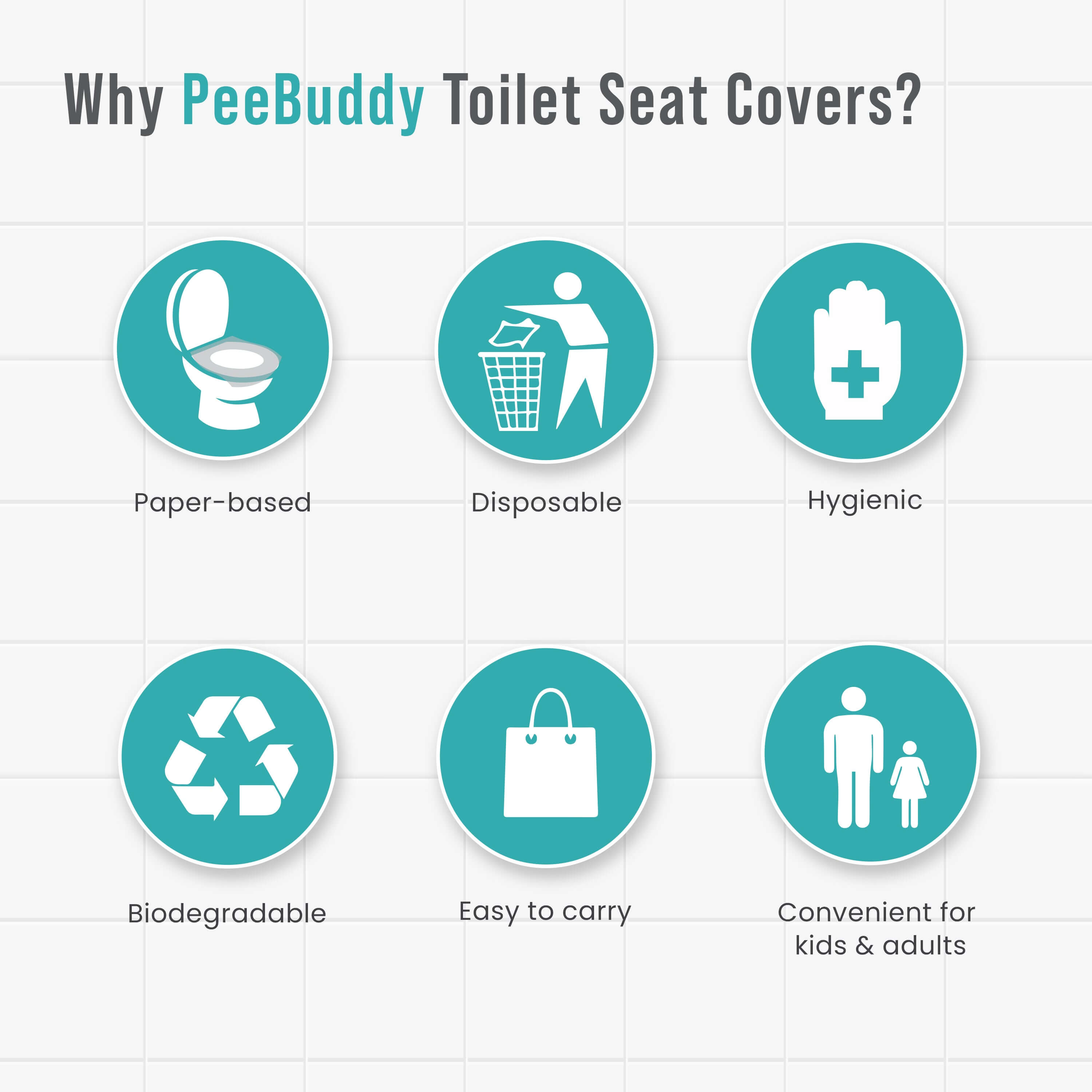 PeeBuddy Disposable Toilet Seat Covers