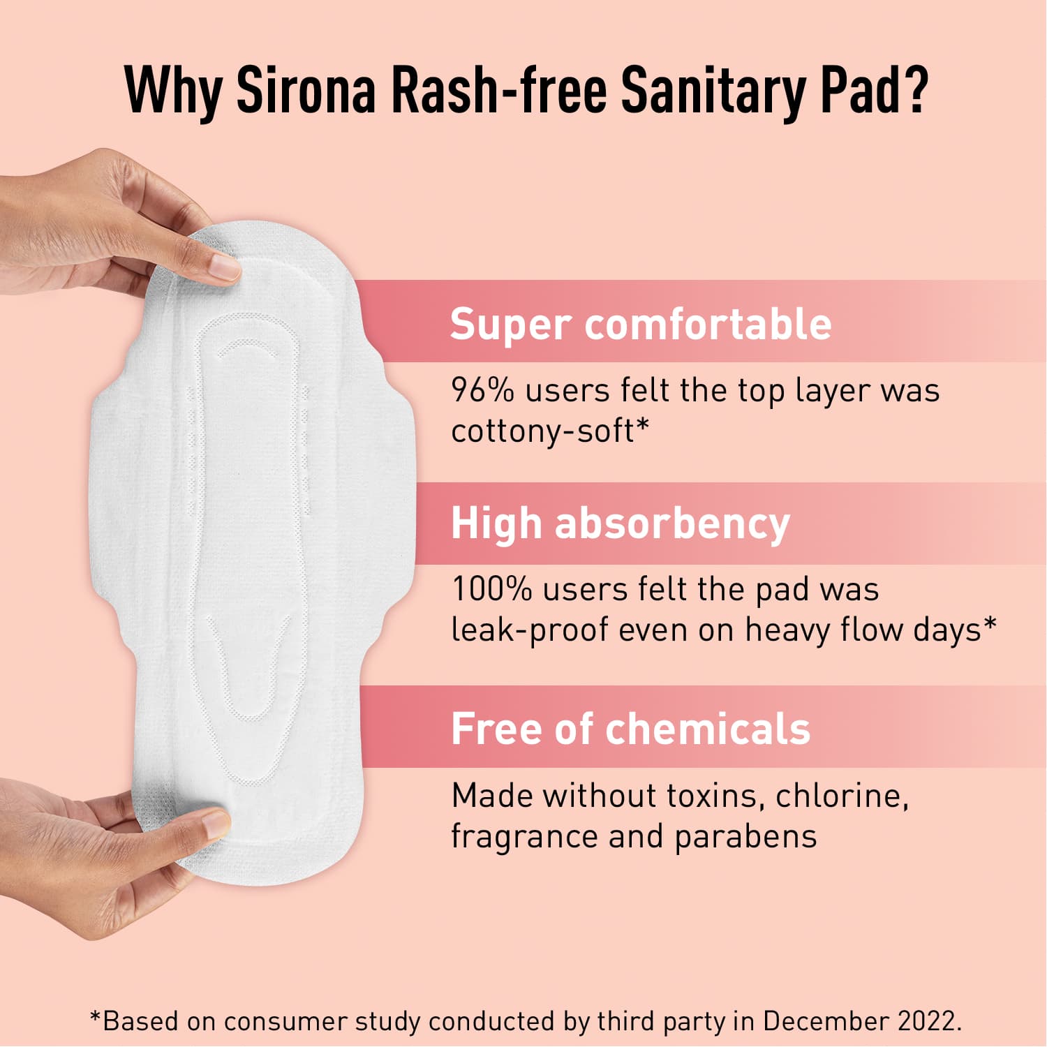 100% Rash Free Sanitary Pads for Women (XL+), 30 Disposable Pads For Heavy Flow, Cottony Soft Top Sheet, Ultra Soft & LeakProof, Toxin Free Napkins