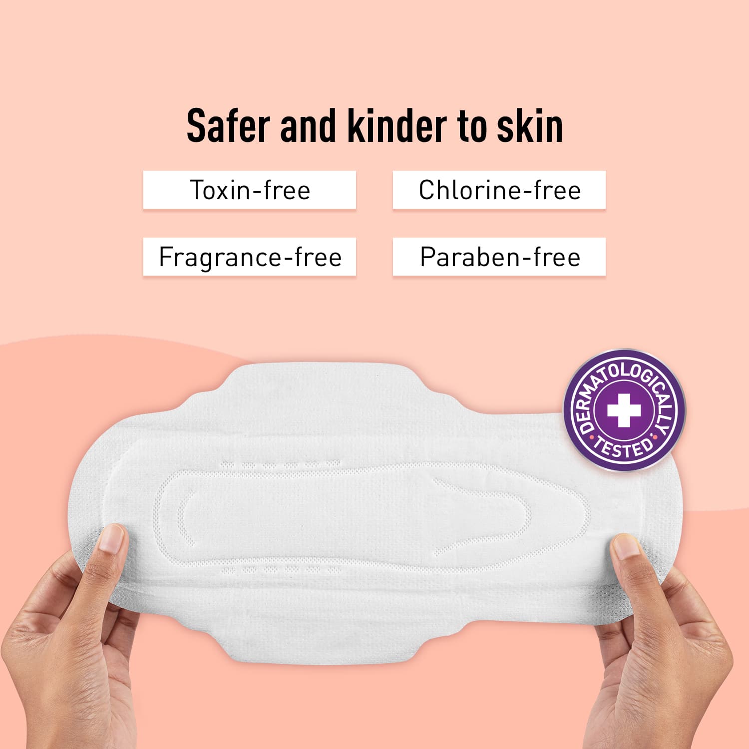 100% Rash Free Sanitary Pads for Women (XL+), 30 Disposable Pads For Heavy Flow, Cottony Soft Top Sheet, Ultra Soft & LeakProof, Toxin Free Napkins