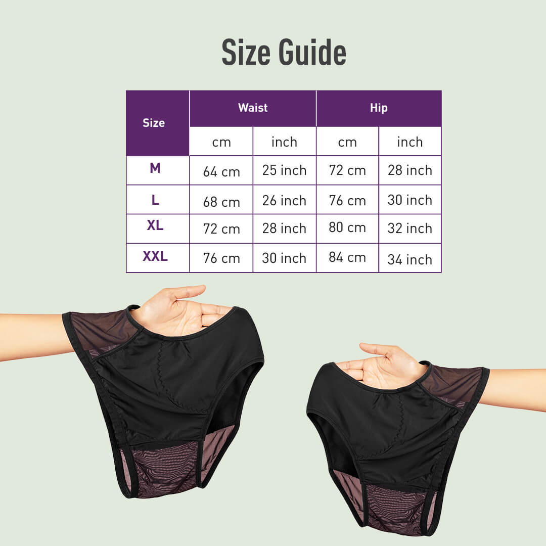 Reusable Period Panty for Women | Manage Heavy Flow, Leakproof, For Postpartum Bleeding & Vaginal Discharge (Pack of 1)