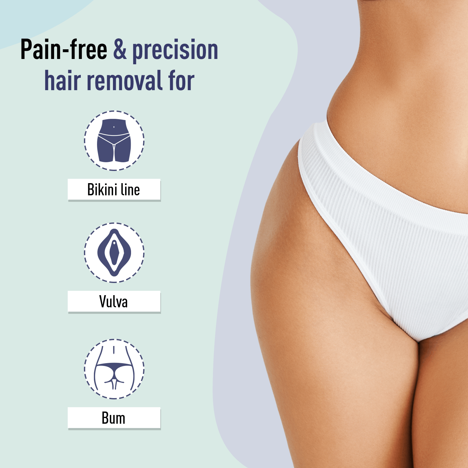 Sirona Reusable Bikini Hair Removal Razor for Women | Japanese precision shave | Nano-blade technology | Chromium & PTFE-coated | (Pack of 2)