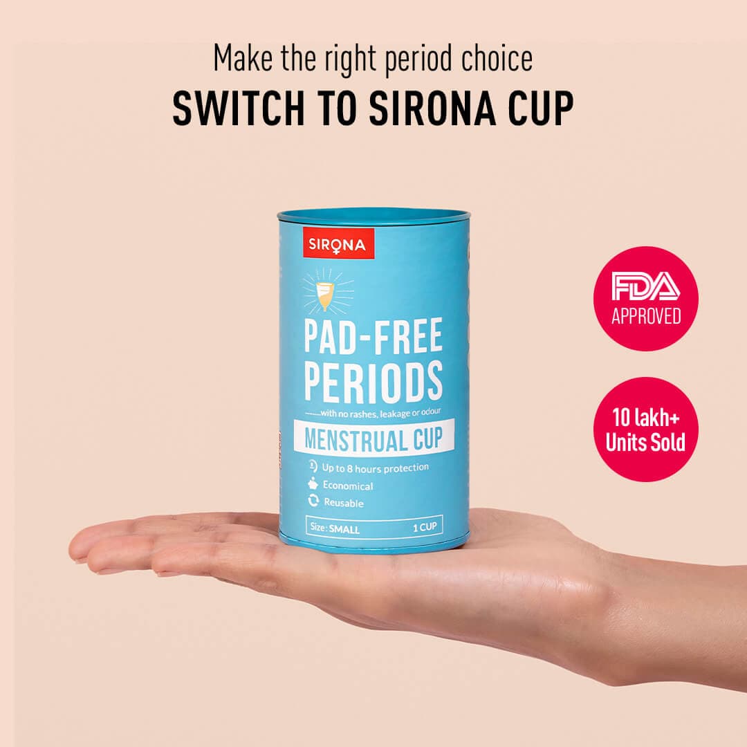 Sirona Reusable Menstrual Cup with Pouch