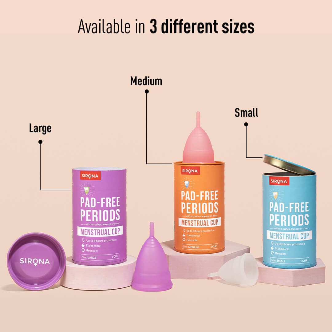 Sirona Reusable Menstrual Cup with Pouch