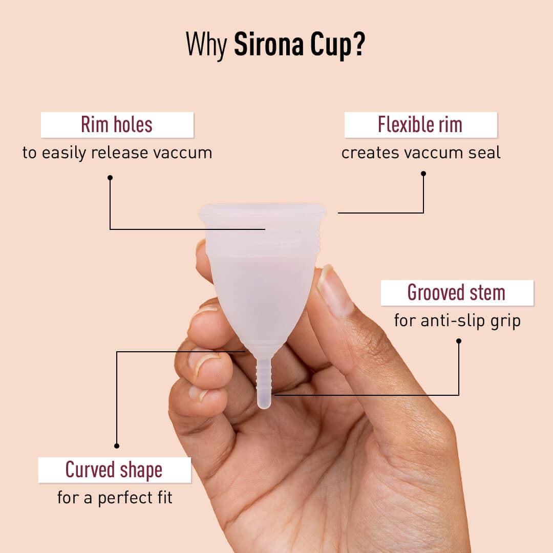 Sirona Reusable Menstrual Cup with Pouch
