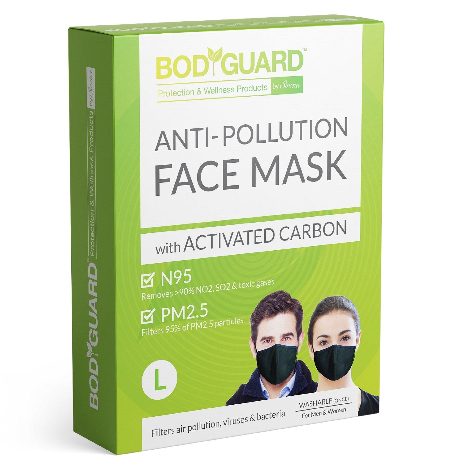 BodyGuard N95 + PM2.5 Reusable Pollution Mask - Pee Buddy