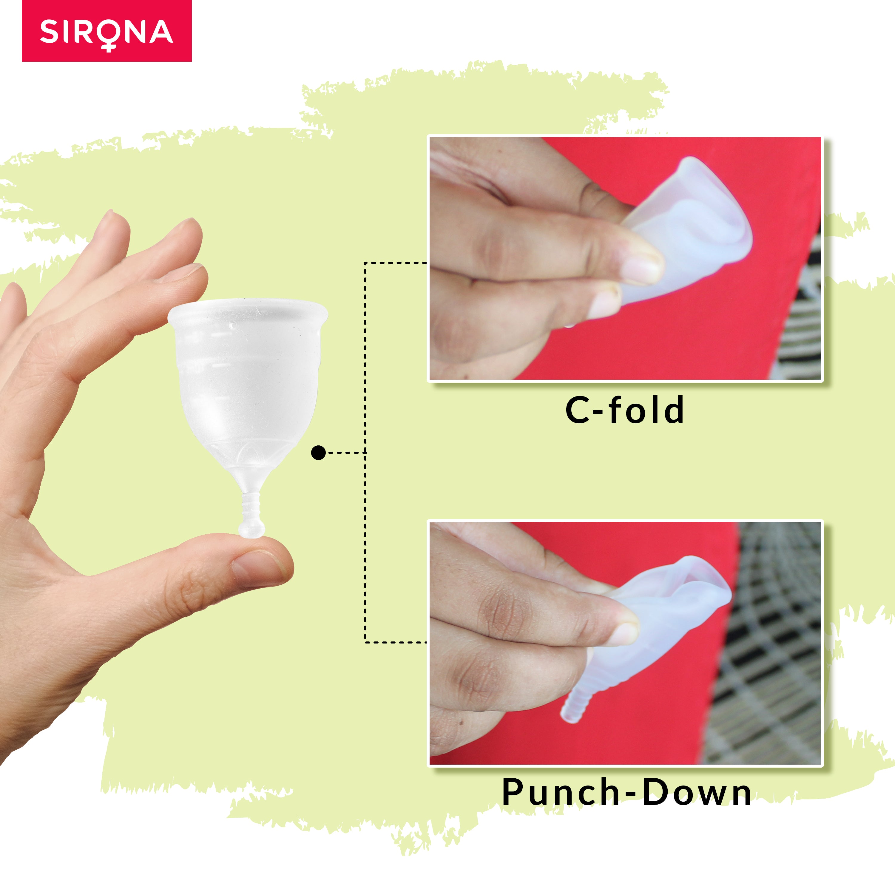 Menstrual Cup with Pain Patch & Small Panty Liners