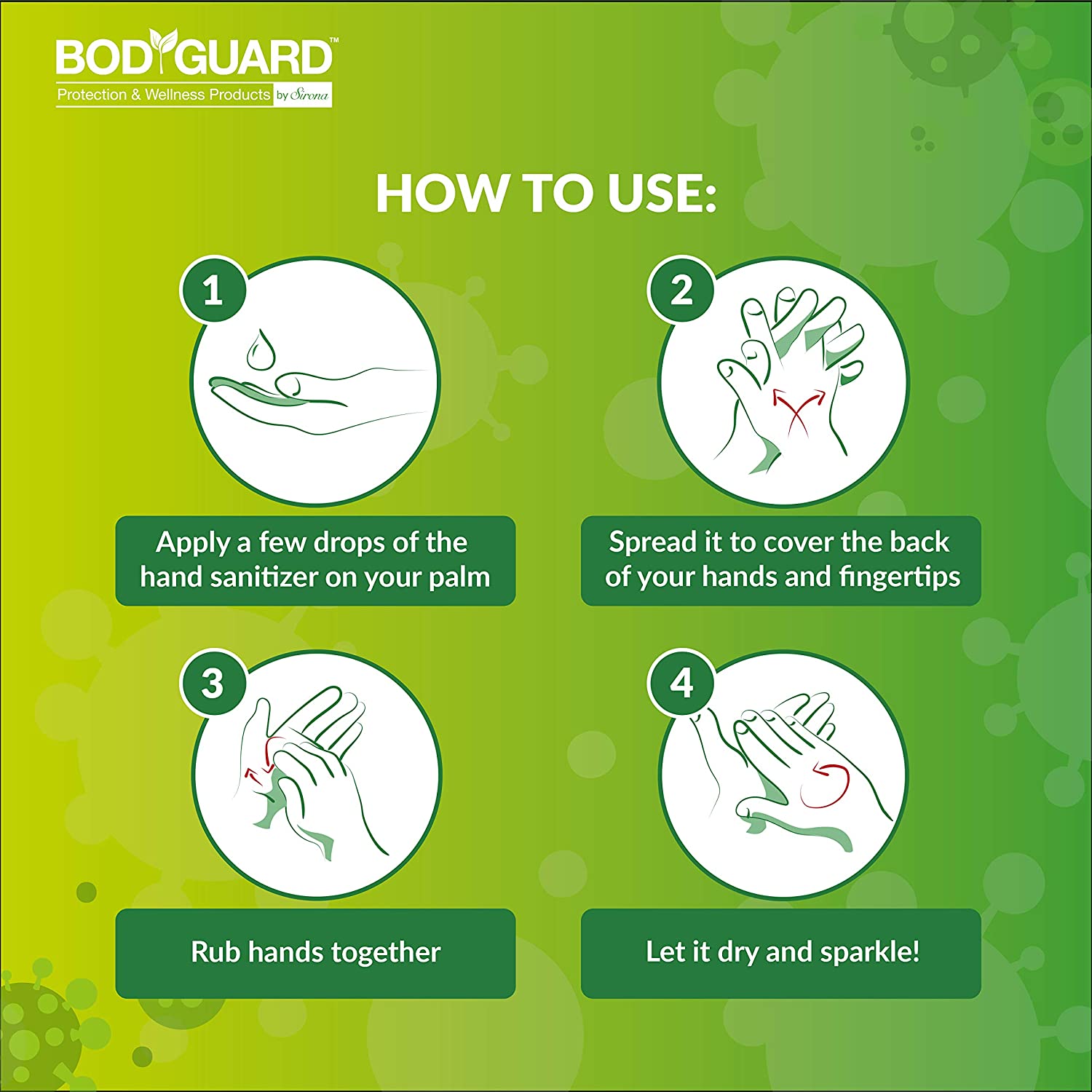 BodyGuard Alcohol Based Hand Sanitizer 500 ml - Pee Buddy
