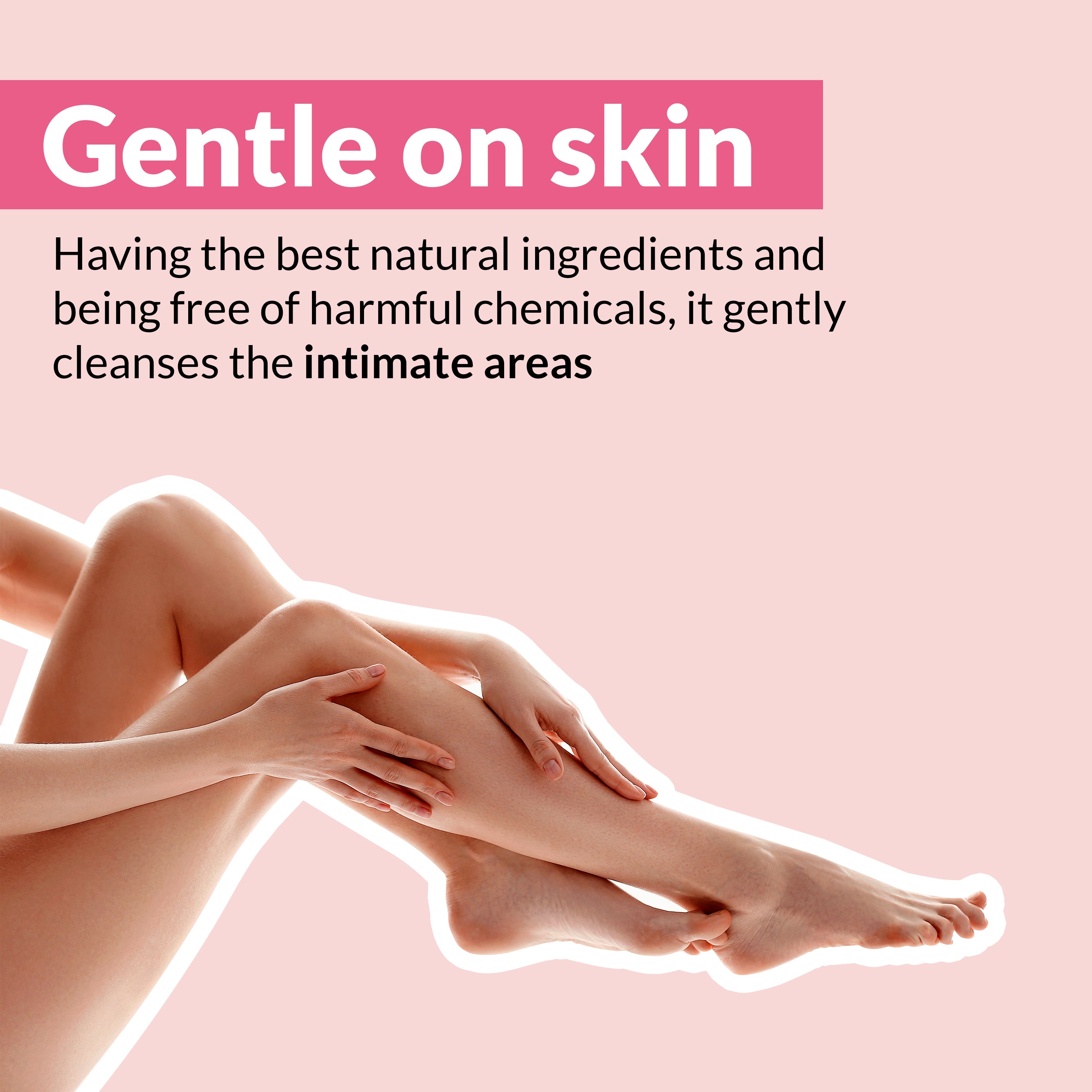 Sirona Natural Intimate Wash - with 5 Magical Herbs, Olive Oil, Tea Tree Oil & Jojoba Oil, Prevents Bad Odour, Itching & Irritation