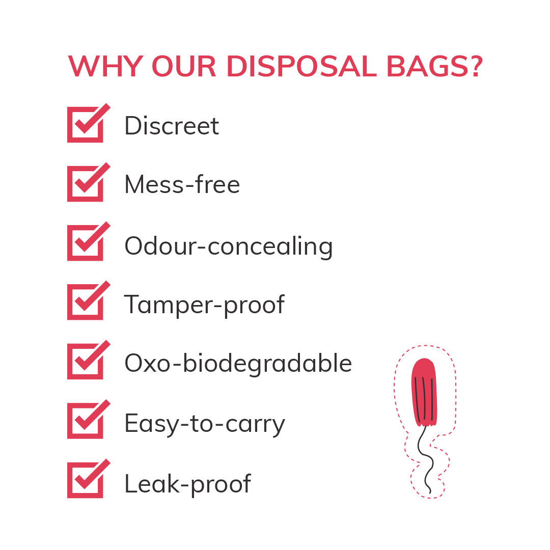 Sirona Condoms and Tampons Disposable Bags - 50 Bags - Pee Buddy